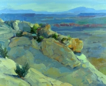 Eileen	Guernsey Brown,	Solitude, Oil on Panel, 12 x 16